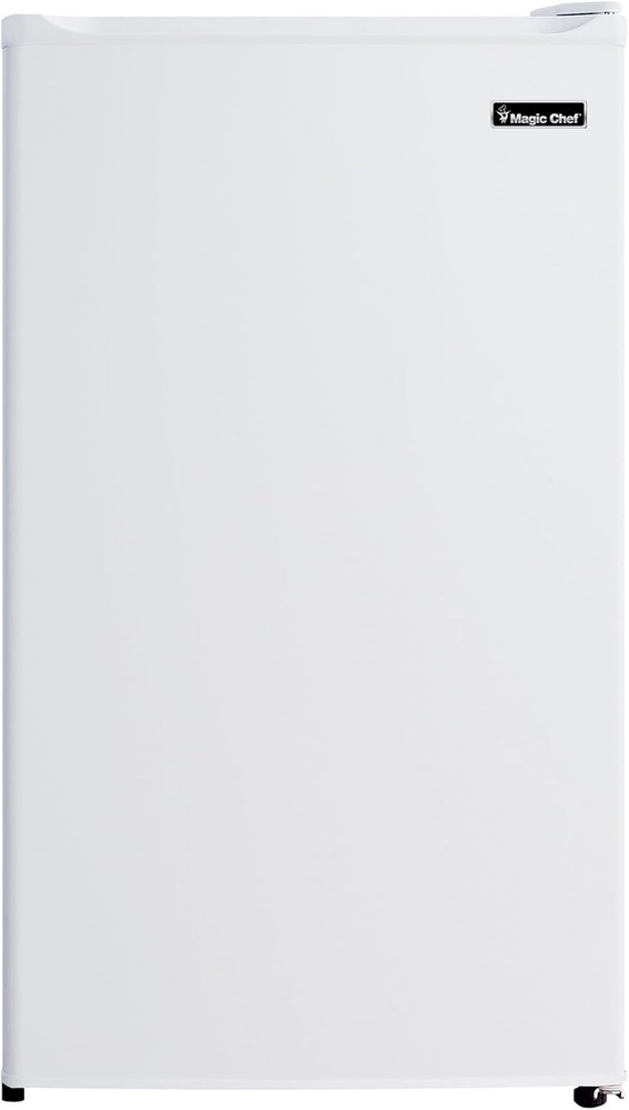 3.5 Cu. Ft. Mini Fridge in White with Interior Freezer Section