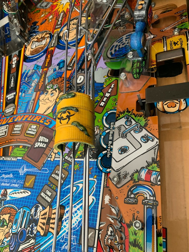 Junk Yard pinball barrel 3D mod painted