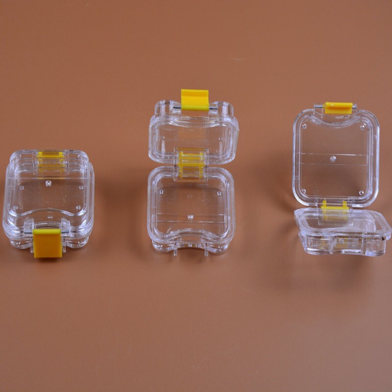 10Pcs Denture False Teeth Membrane Case Container Hinged Display Box Jewelry