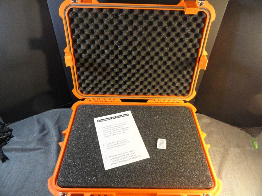 APACHE 4800 WEATHERPROOF PROTECTIVE HARD CASE CAMERA WEAPON ORANGE 19x13x7
