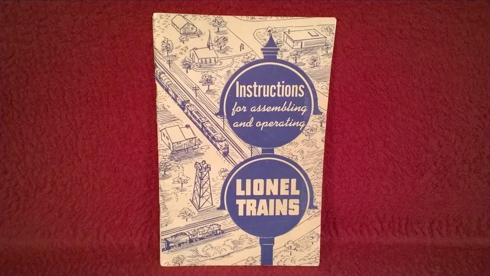 LIONEL POST WAR 1951 OPERATING INSTRUCTIONS BOOKLET