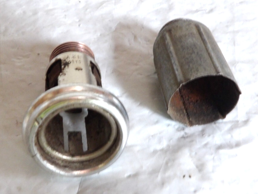 Original 1965 66 Chevy Impala Cigarette Lighter Socket with Trim Bezel