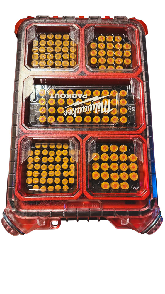 Milwaukee Packout Compact ammo inserts.