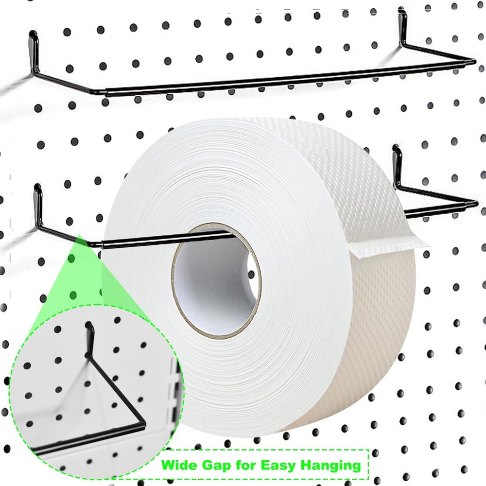 2 Pack Pegboard Towel Holder for Kitchen Workshop Garage Pegboard Accessories