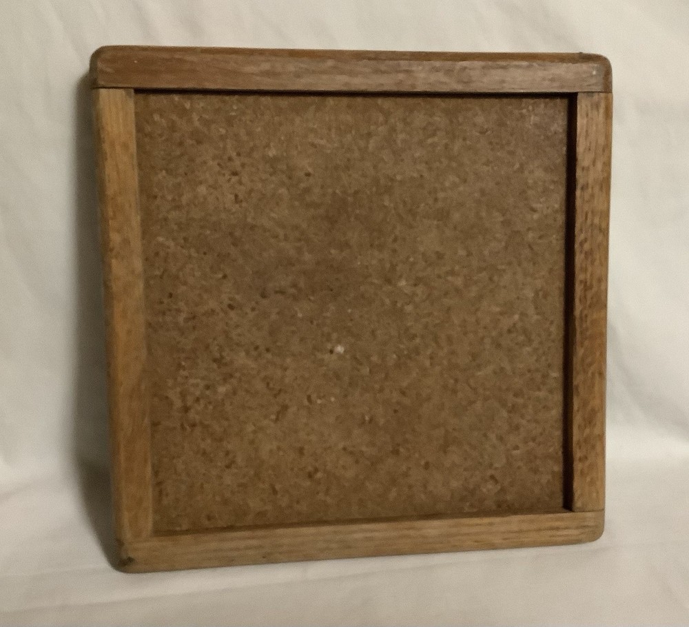 Blue Cornflower tile trivit in oak frame 9x9”