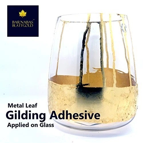 Gilding Adhesive 120ml, Professional Quality, Water Based Gold Leaf Sheets Size
