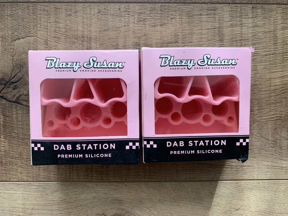 2pk- Blazy Susan Silicone Tool Organizer Work Station Pink