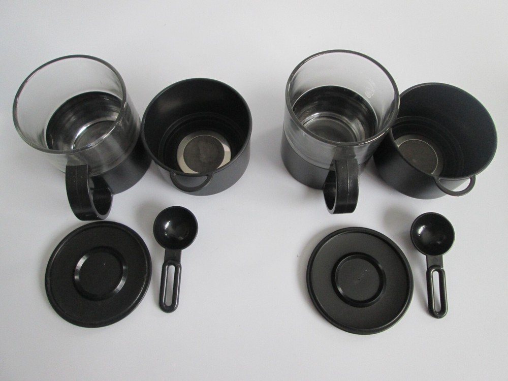 Set 2 Personal Coffee Tea Maker by Enjoy Coffee Cup Filter Net Single Serving