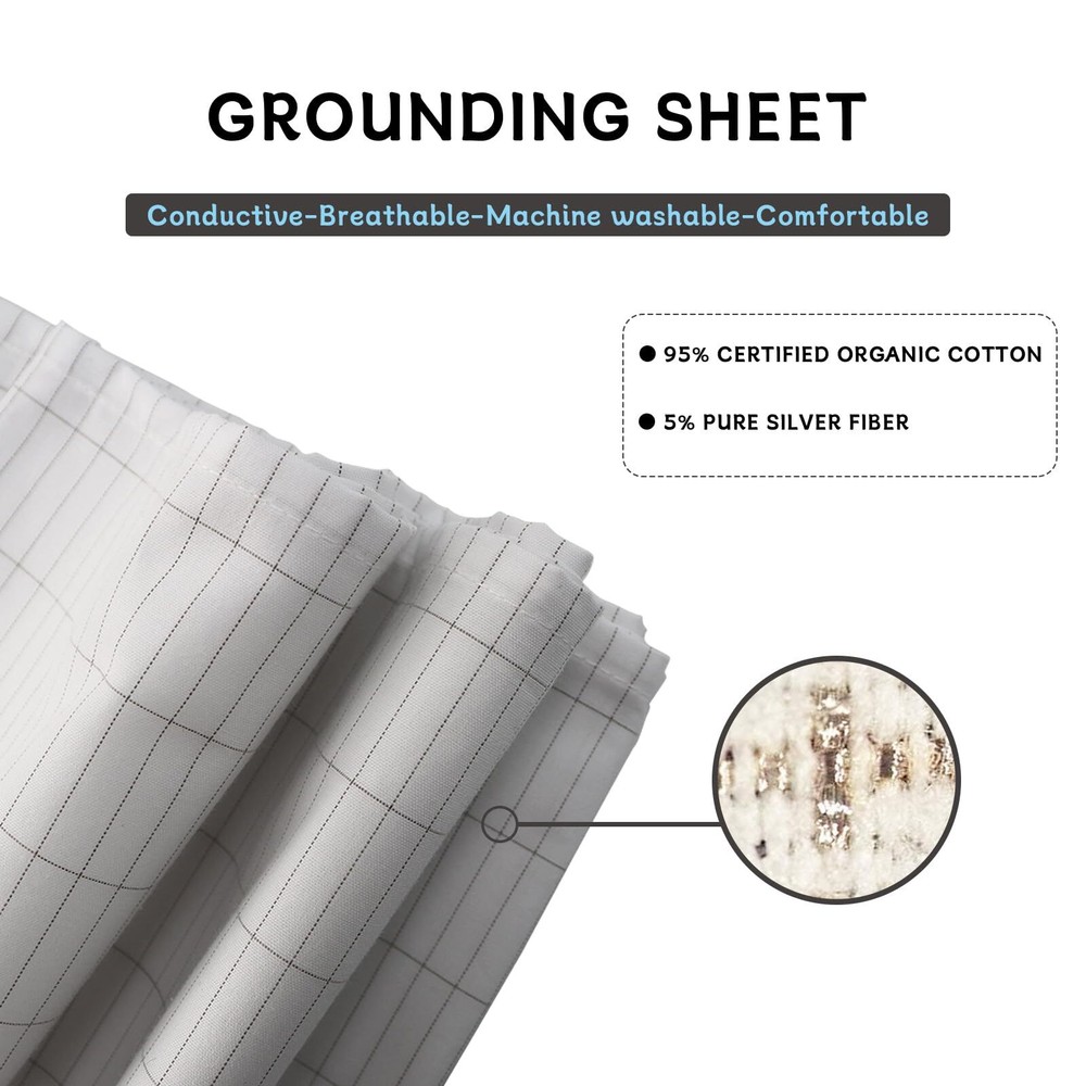 Grounding Sheets 27 * 52 inch Conductivity Grounding Sheets with Grounding Co...