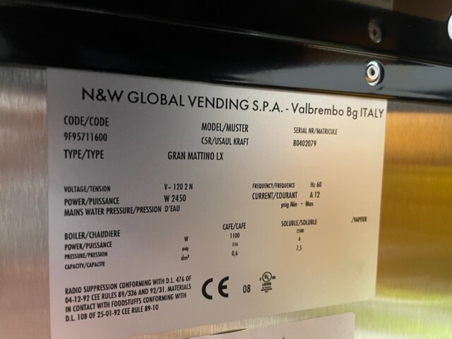 GRANMATTINO - ESPRESSO - 120 VOLT