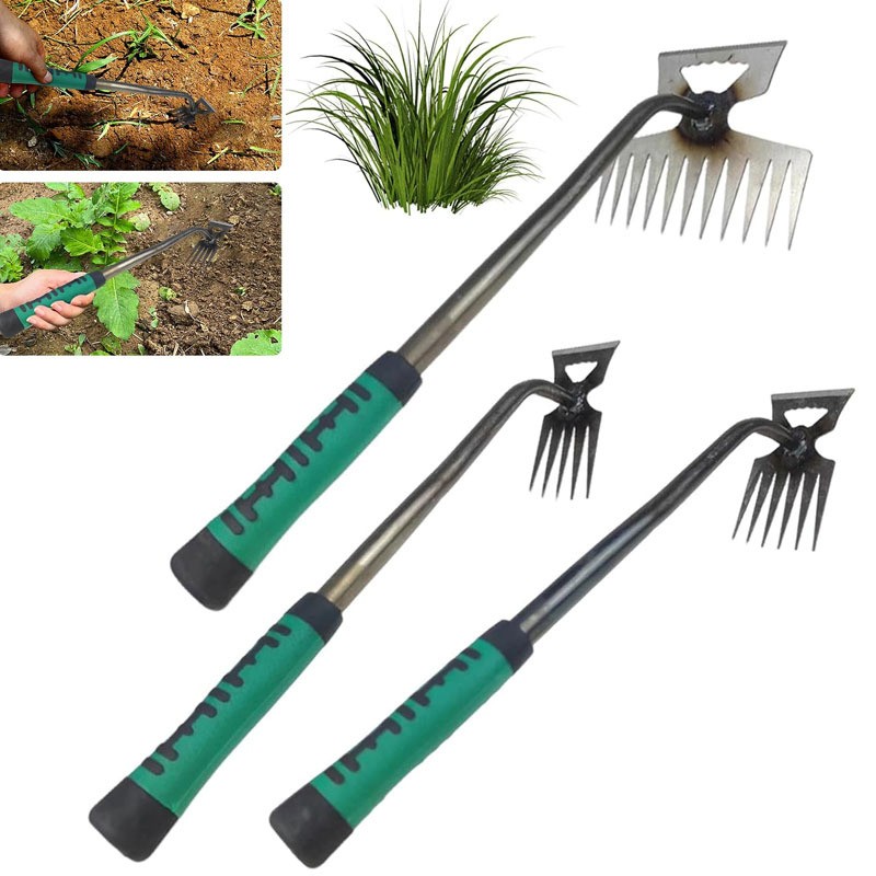 5/6/11 Teeth Weed Puller Tool Set Garden Hand Weeder Tools Manual Weed Remover