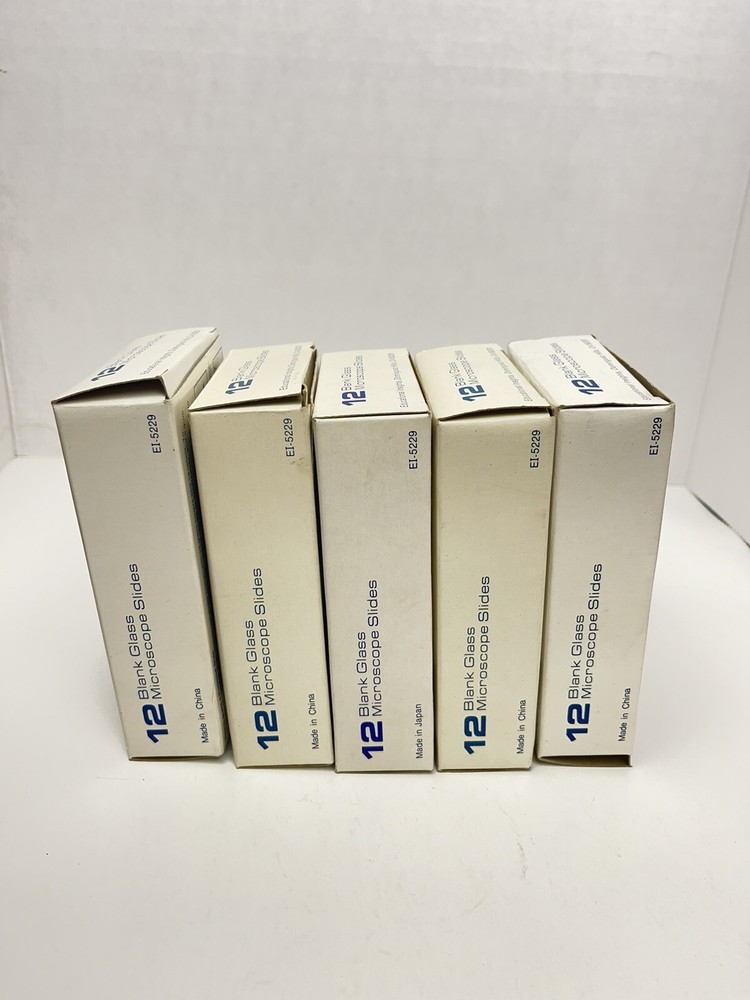 12 blank glass microscope slides 60 slides