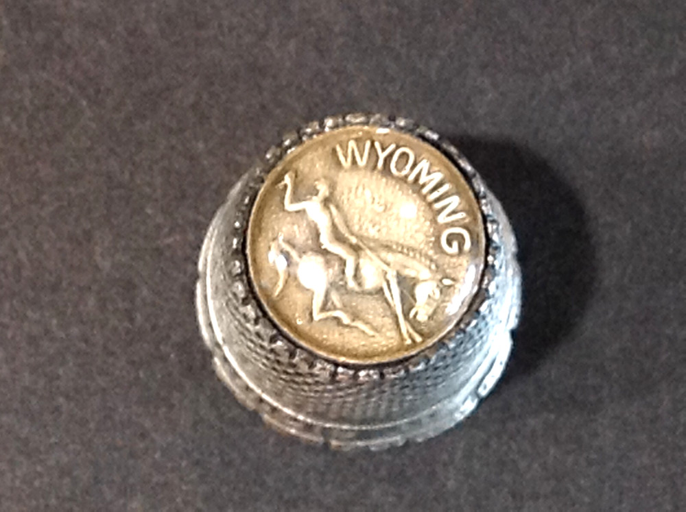 Wyoming Treasured Keepsake Thimble-Unmarked