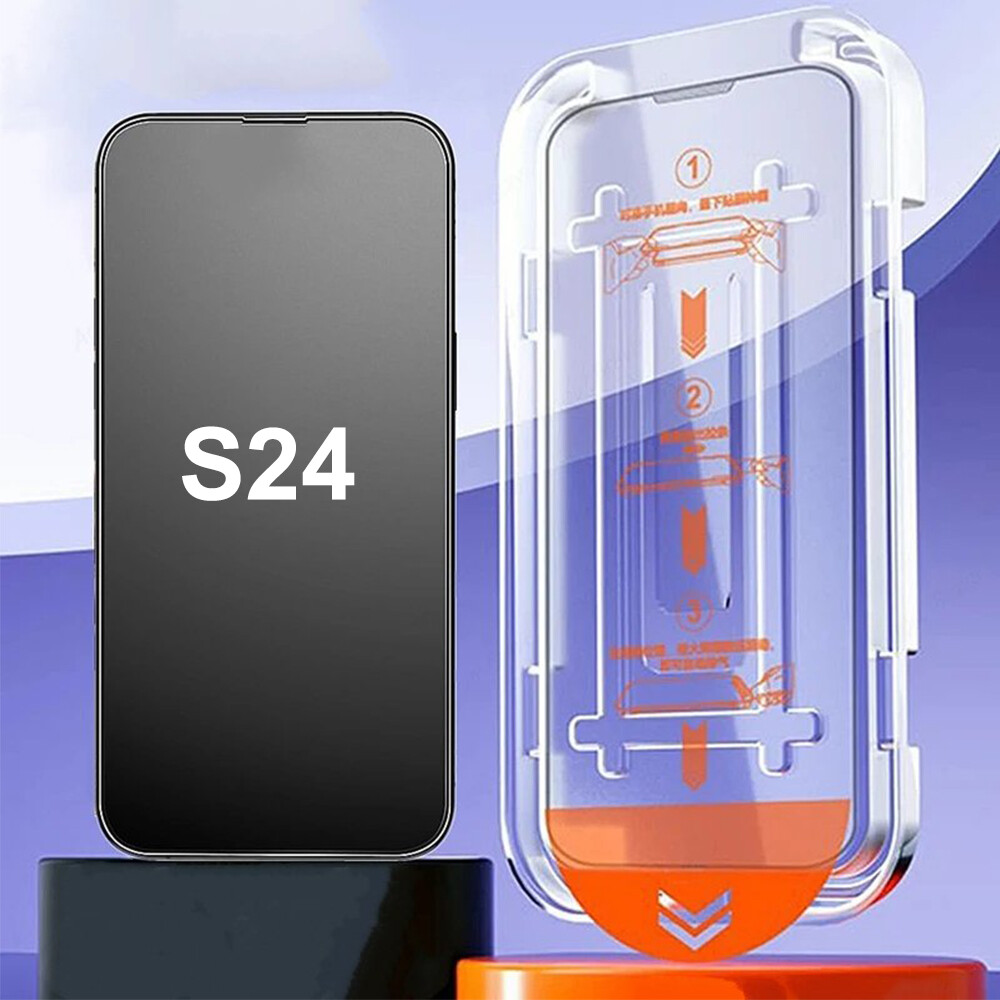 For Samsung S24 S24 Plus Tempered Glass Screen Protector Auto-Dust Removal