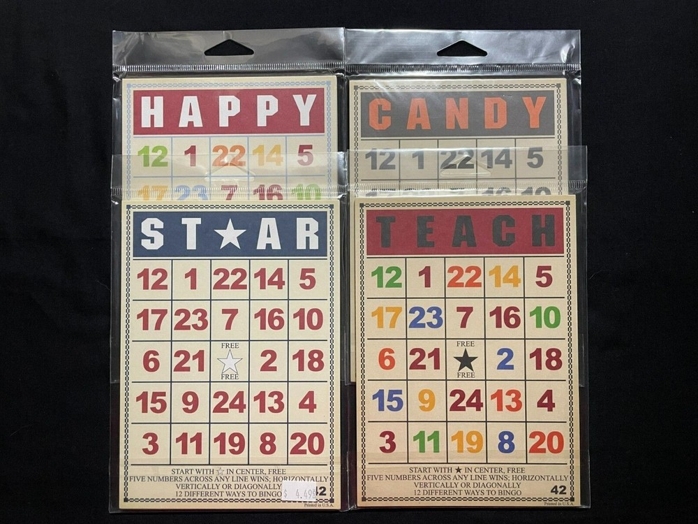 JENNI BOWLIN ASSORTED LARGE BINGO CARDS