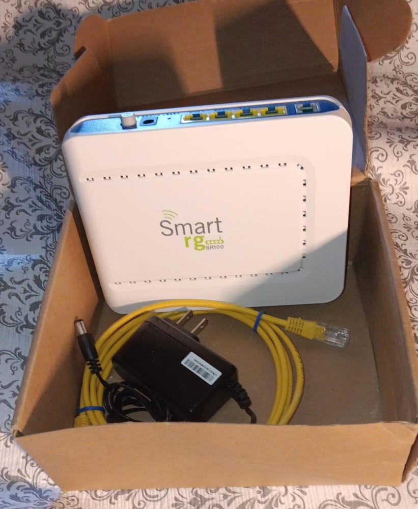 Smart RG SR100 Clear Access Router With Power Adapter