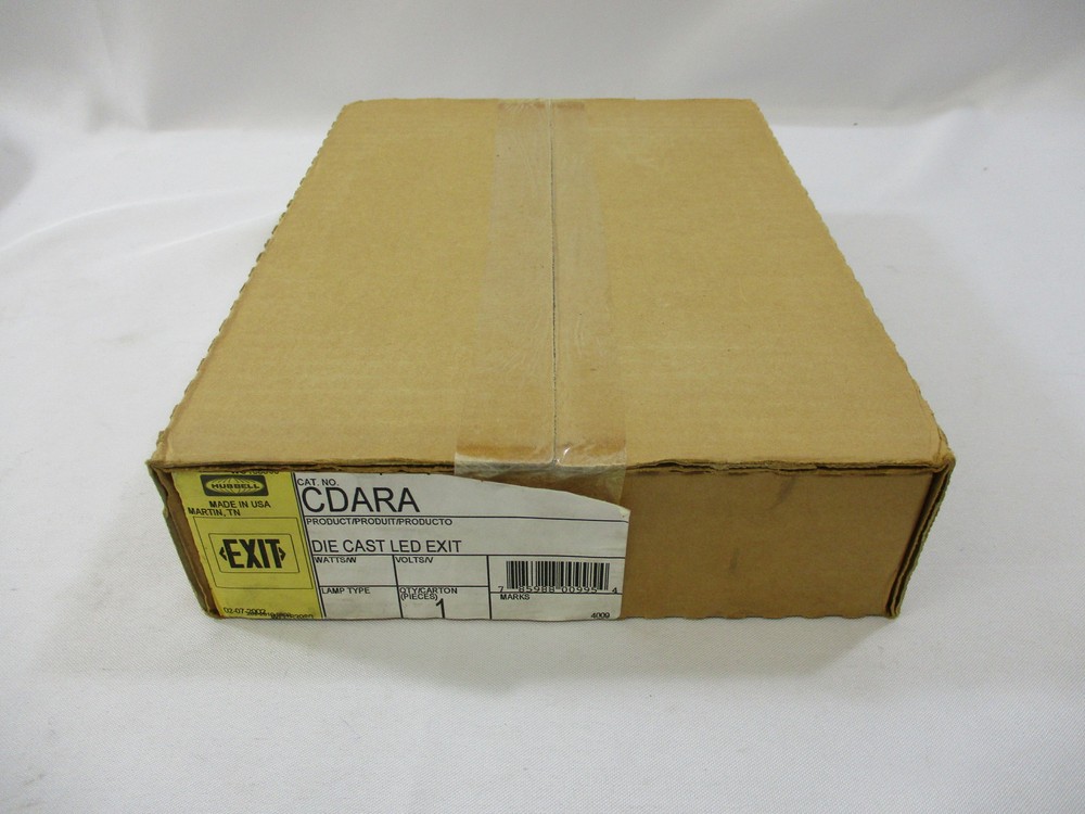 *NEW* HUBBELL CDARA EXIT SIGN DIE CAST LED