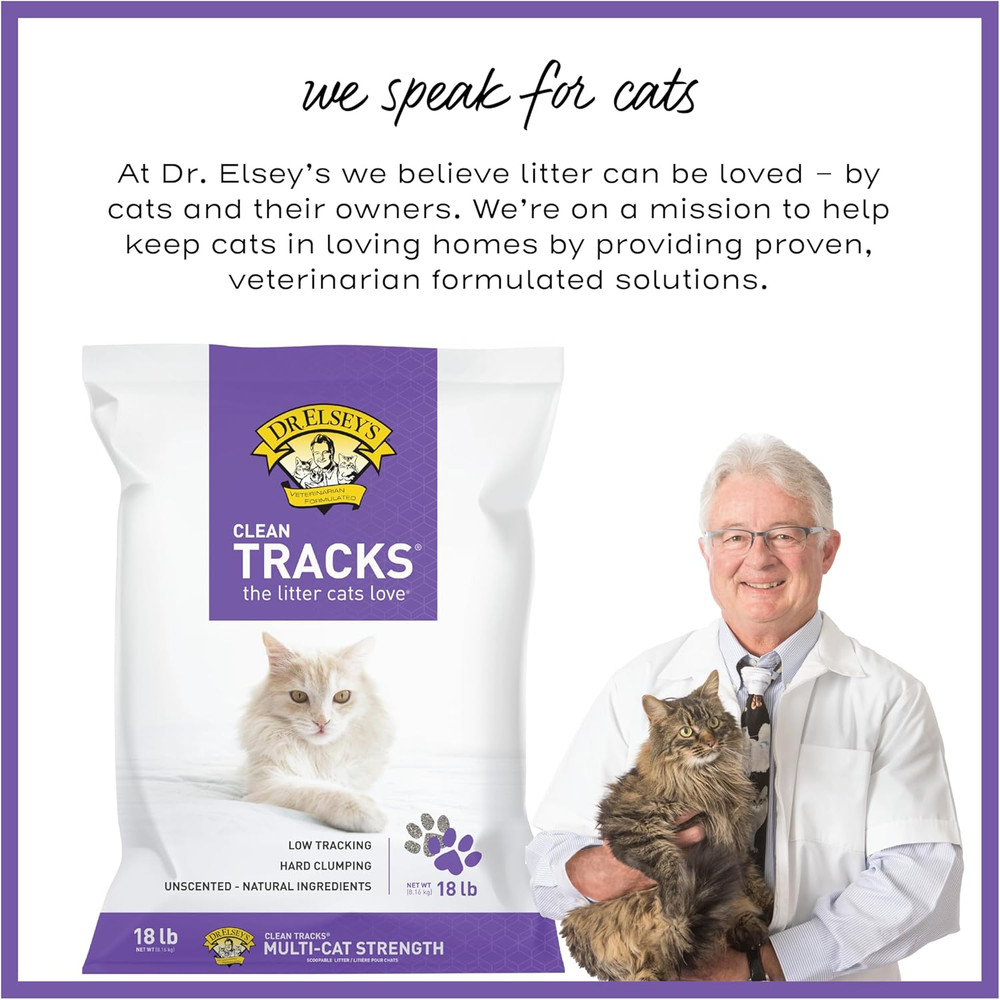 Clean Tracks Clumping Clay Cat Litter 18 Lb. Bag
