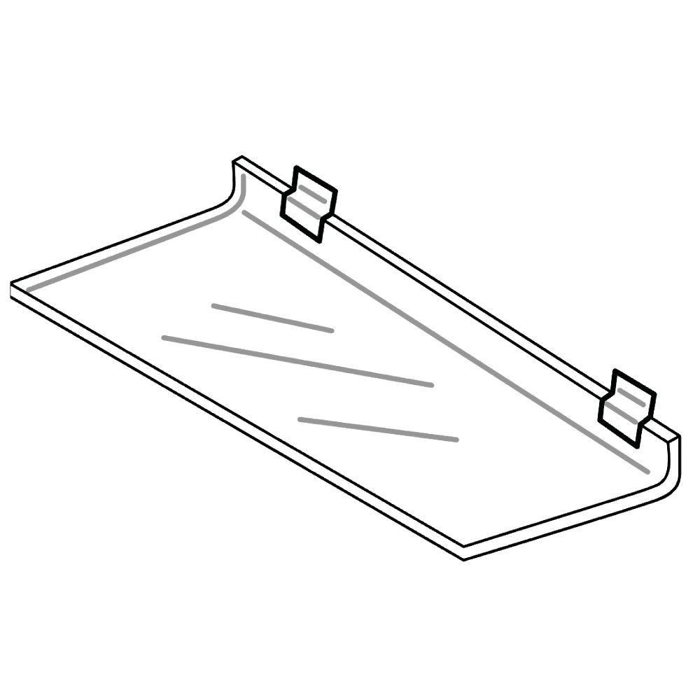12" x 6" Clear Plastic Acrylic Display Shelves