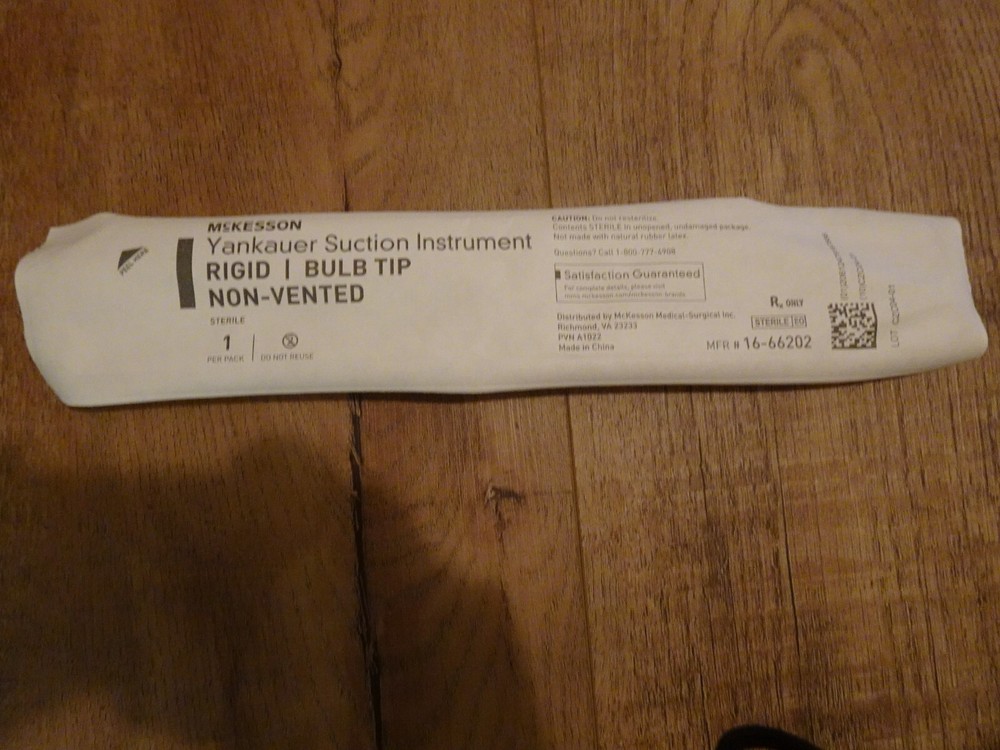 Multiple Yankauer Style Suction Instrument Non-Vented Rigid Bulb Tip 16-66202