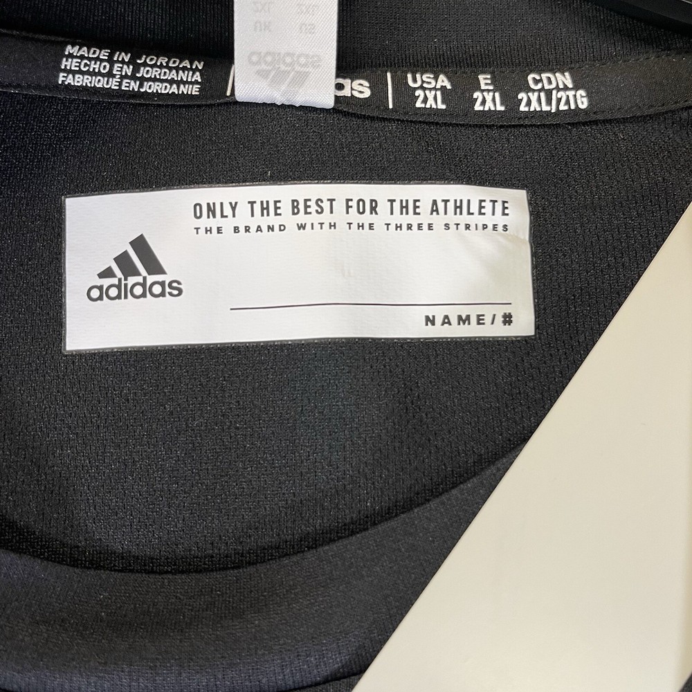 Adidas Clima Tech Mens Performance Athletic Tee 2XL Black $20 MSRP NWT Polyester