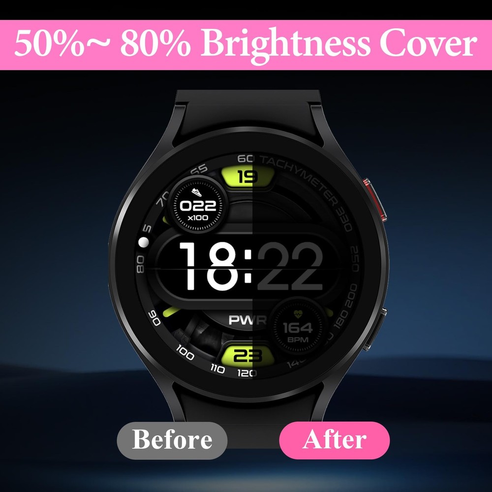 4 Pcs Light Dimming Stickers 8 x 4 Inch LED Blocking Black