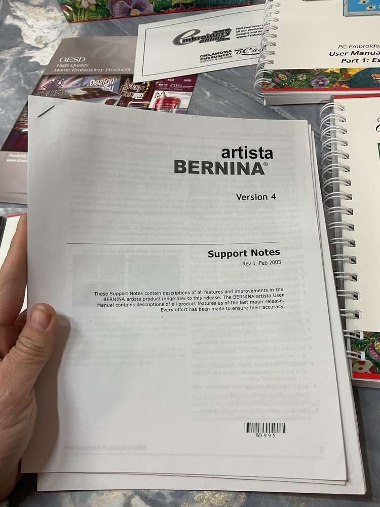 Bernina Embroidery Software CD And Manuals Version 4