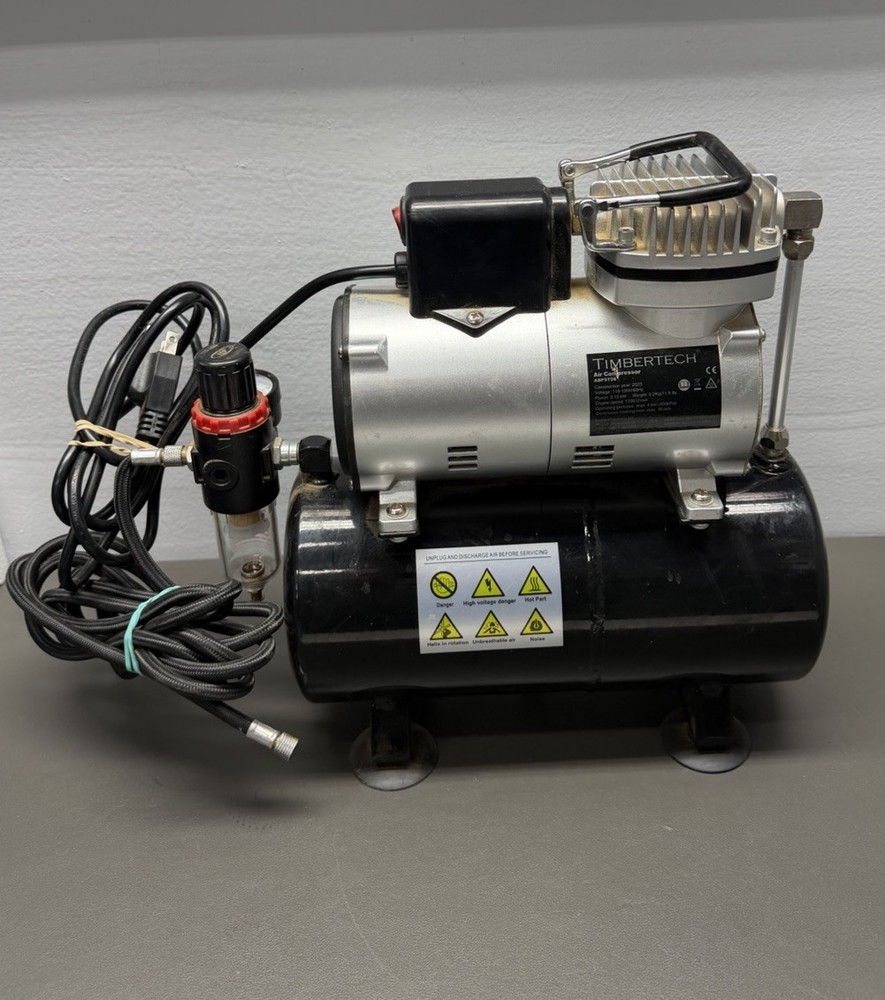 Airbrush Compressor, High-performance Single-Piston Oil-free Mini Compressor ...