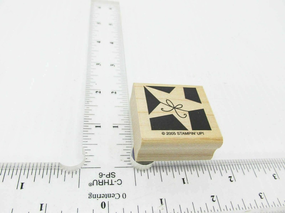 Bow Wrapped Star Rubber Stamp - Stamp Set E28