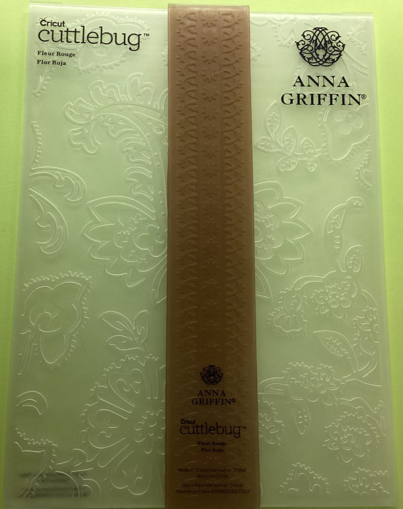 Anna Griffin Fleur Rouge Embossing Folder 5x7