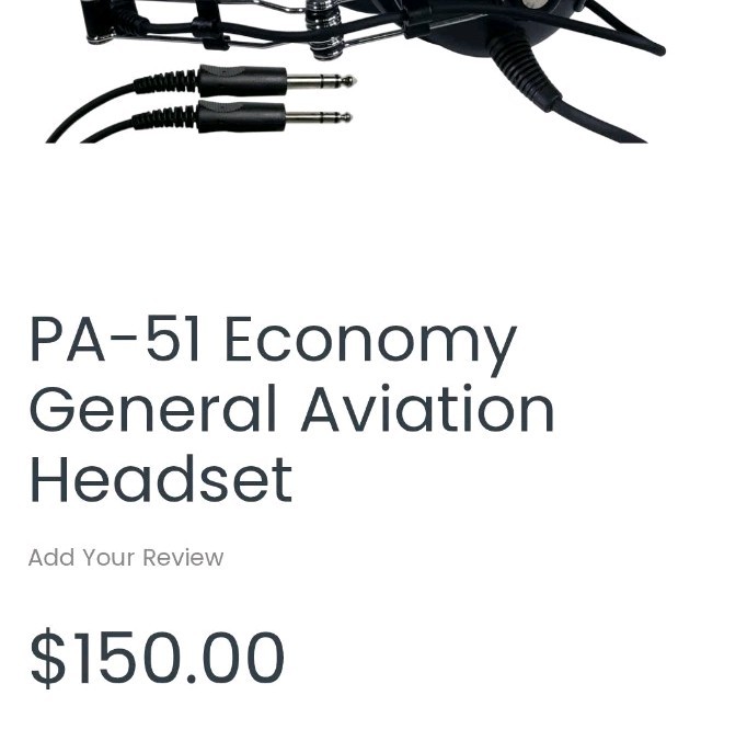 Pilot Avionics P-51 Commemorative Headset