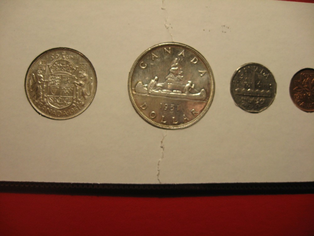 Canada coin set 1951