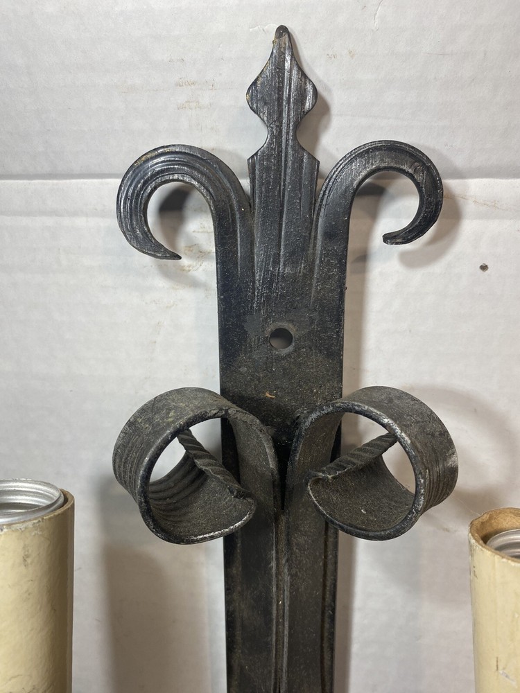 Vintage Gothic Wrought Iron Style Wall Light Sconce