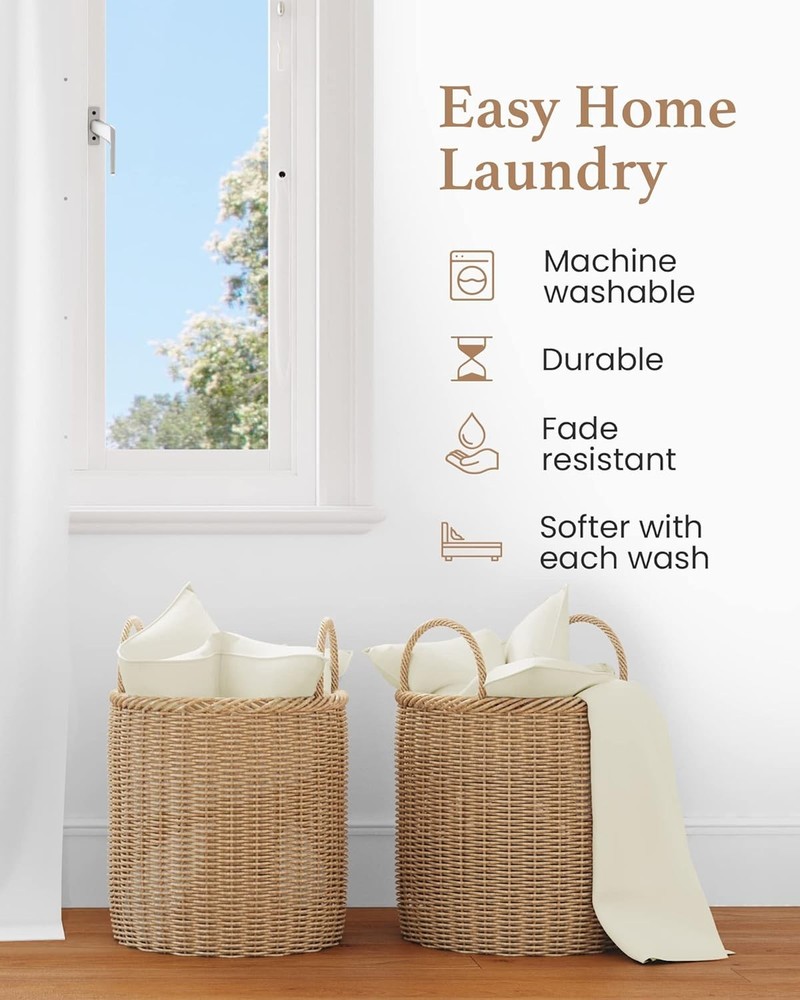 1000 ivory white king pillowcase sets, satin weave,