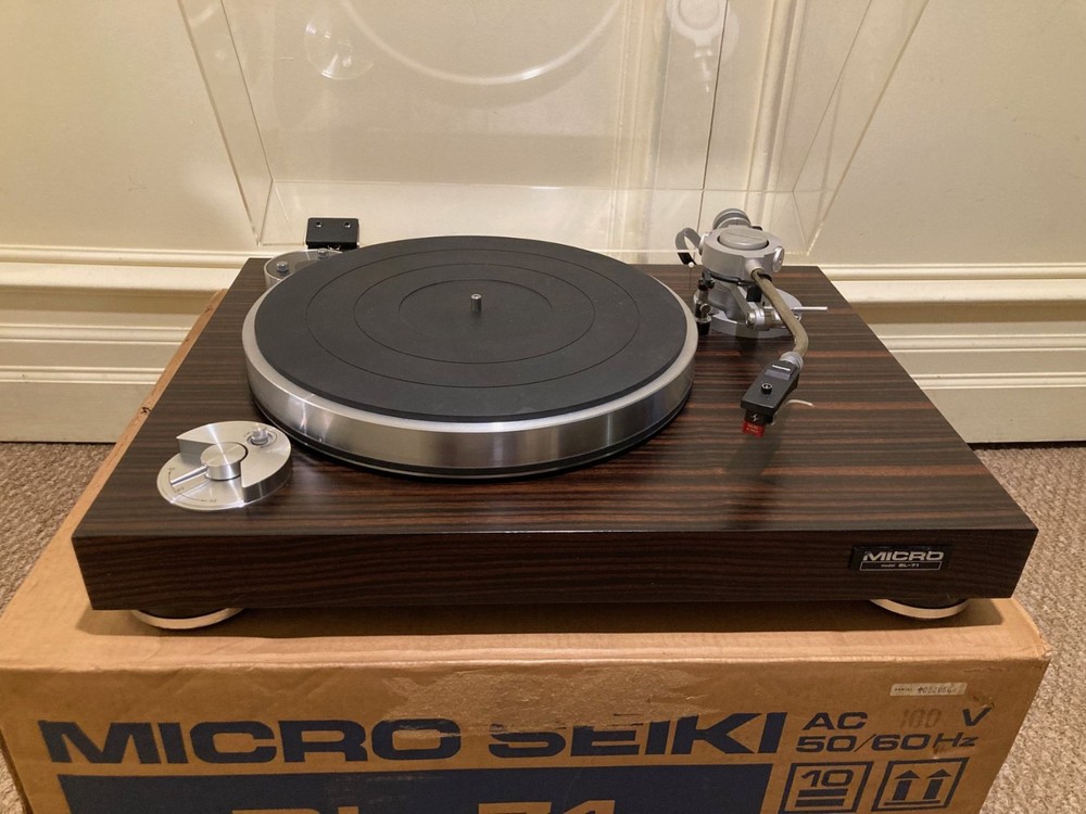 Micro Seiki BL-71 turntable in excellent condition with original box & packaging