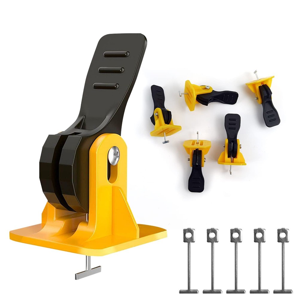 100PCS Tile Spacers Leveling System Set, 100 Reusable Tile Levelers+50 Replac...