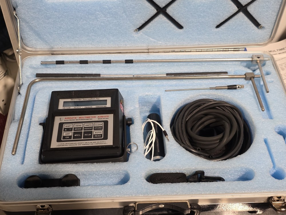 Shortridge Instruments Airdata Multimeter Electronic Manometer ADM-870