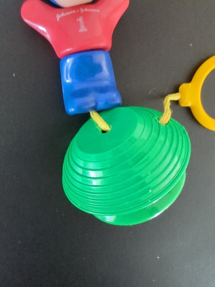 Johnson and Johnson Pull String Standup Baby Toy Vintage