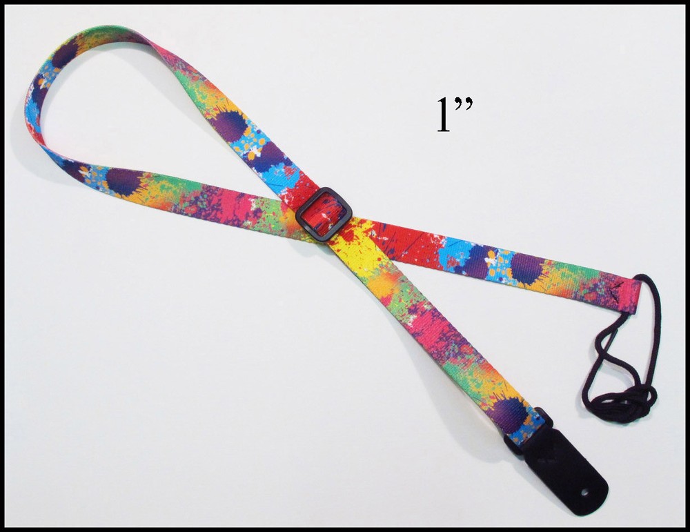 Legacystraps Mandolin Strap Ukulele Paint Splatter Pattern
