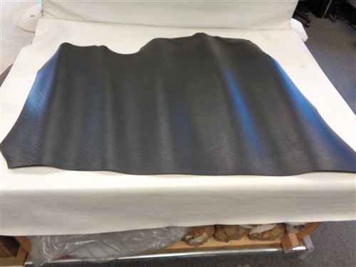 LEATHER HIDE BLACK TEXTURED 48 1/2" X 35 1/4'