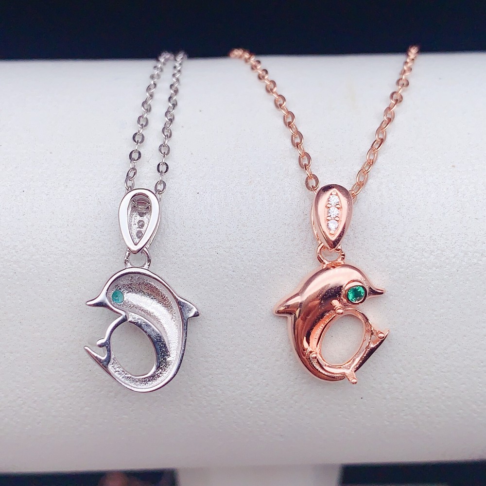 Silver 925 pendant empty setting, DIY blank setting YD96