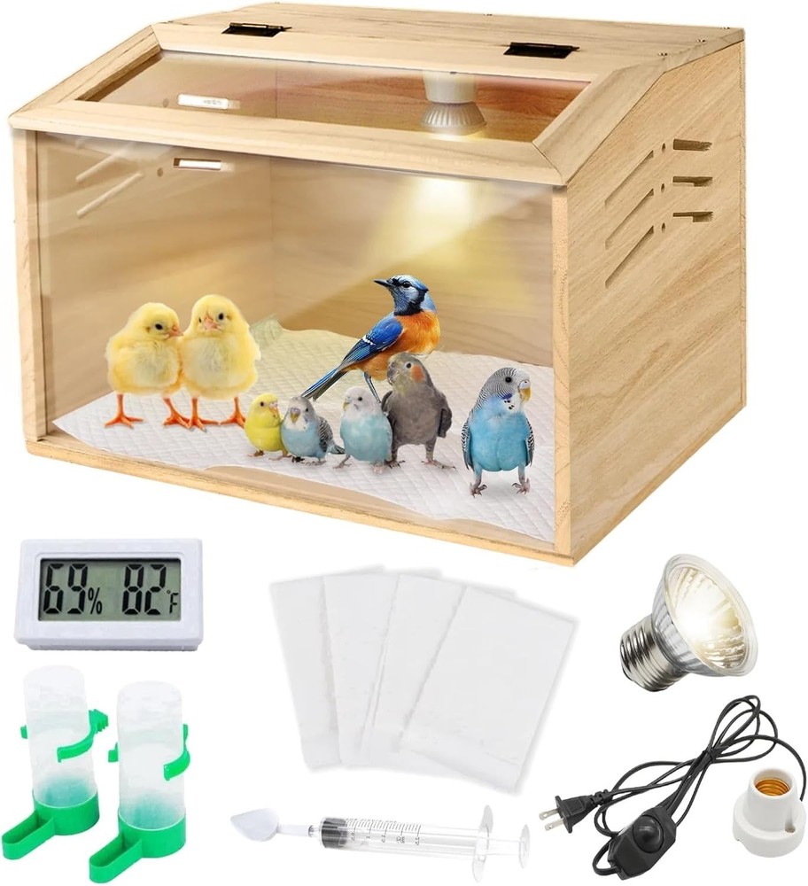 Brooder Box for Chicks, - Chicken Heater, Poultry Brooder with Heaters for