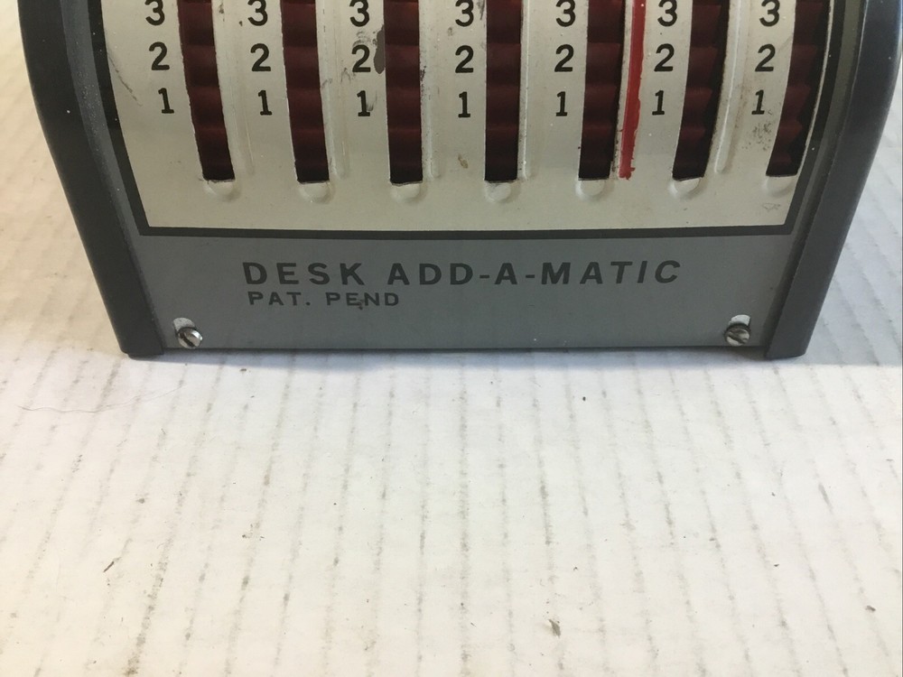 Vintage DESK ADD-A- MATIC Adding Machine Japan.