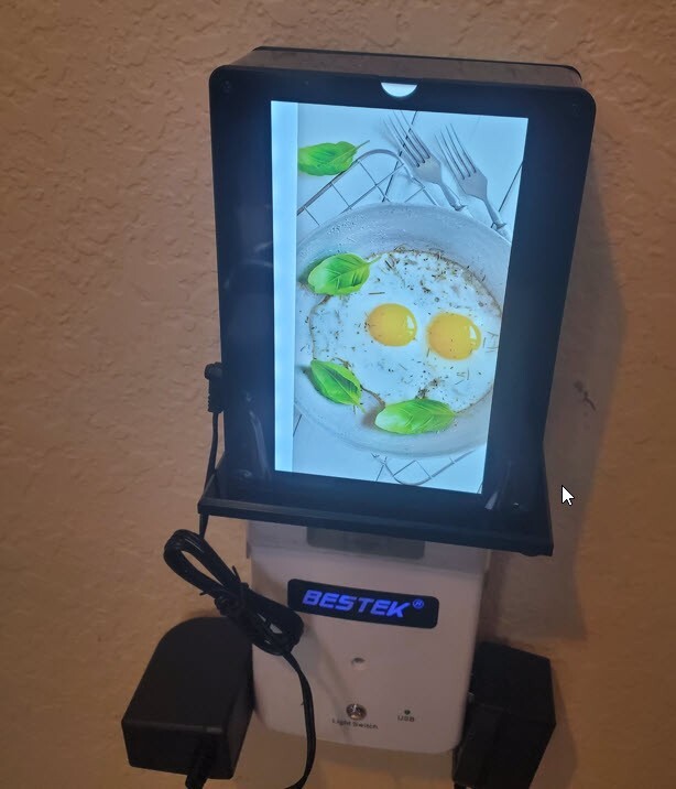 7" Inch Touch Board Desktop Video Player Restaurant Charging Advertising Machine