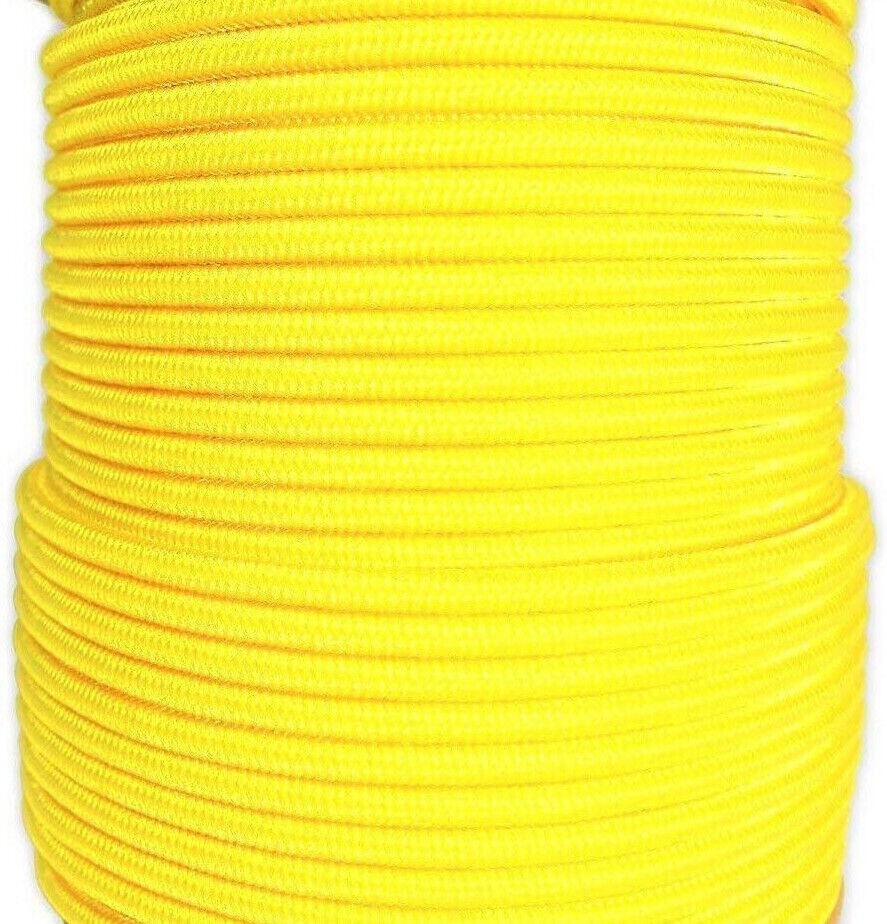 16mm 50m Polyester Rope Double Braid Arborist Lowering Tree Hi Visibility  Fluro