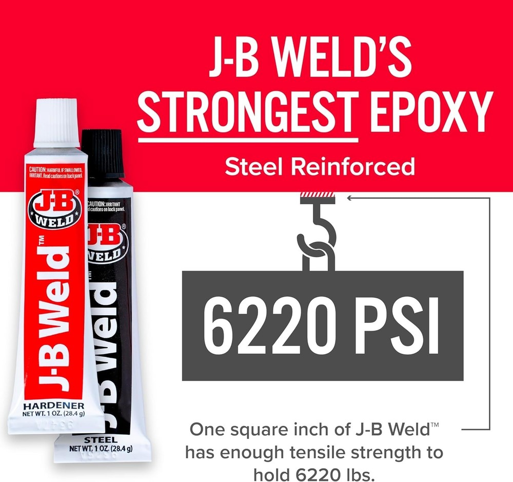 Cold Weld Epoxy 2 oz Gel for DIY Projects Waterproof, High Strength Adhesive