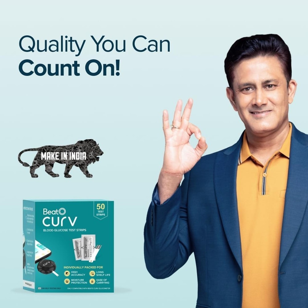 Blood Testing Glucose Test 50 Strips For Glucometer Machine @VI