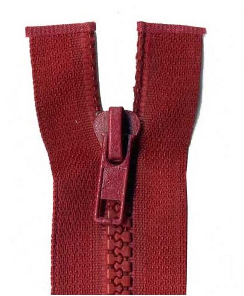 70cm Wine Open End Chunky Zip