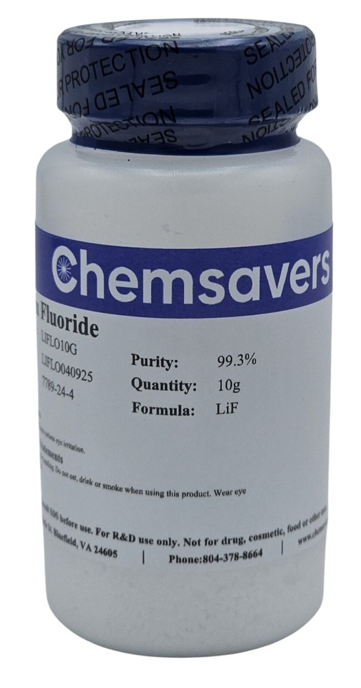Lithium Fluoride, 99.3%, 10g