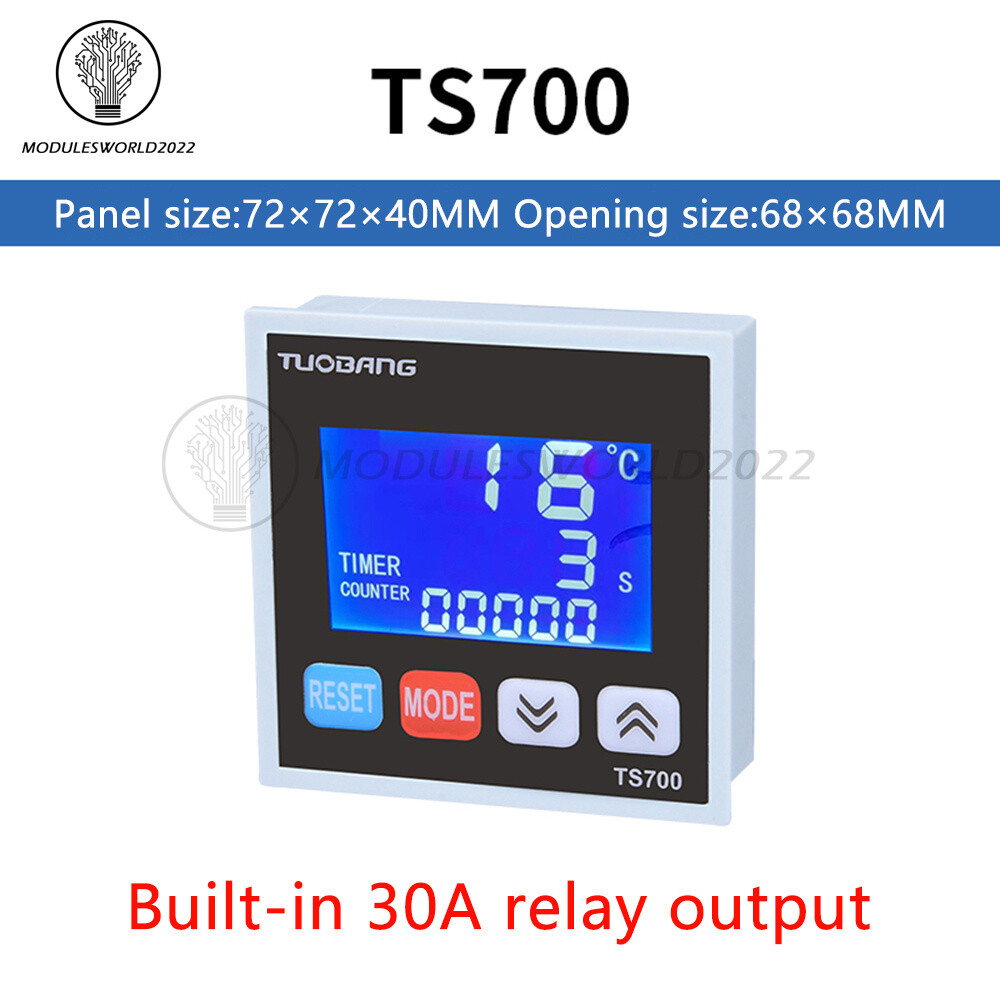 TS700 Intelligent Temperature Controller Temperature Timer Count Meter 3 in 1